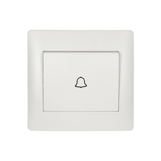 RHYME DOOR BELL SWITCH WHITE METALLIC