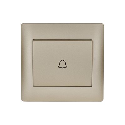 RHYME DOOR BELL SWITCH CHAMPAGNE METALLIC RHYME DOOR BELL SWITCH CHAMPAGNE METALLIC