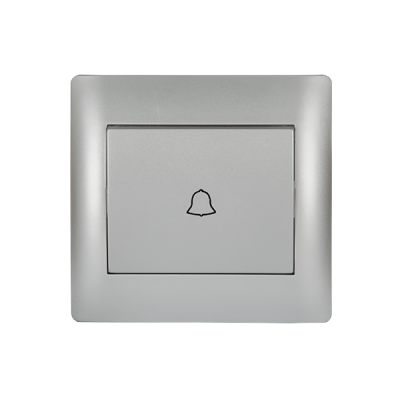 RHYME DOOR BELL SWITCH GREY METALLIC RHYME DOOR BELL SWITCH GREY METALLIC