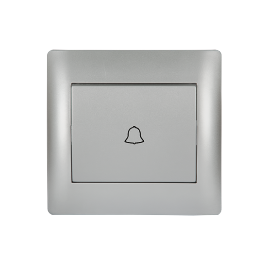 RHYME DOOR BELL SWITCH GREY METALLIC