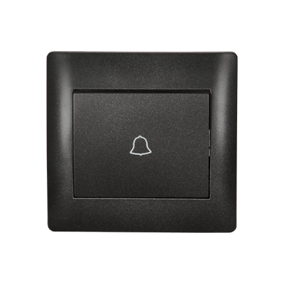 RHYME DOOR BELL SWITCH GRAPHITE METALLIC RHYME DOOR BELL SWITCH GRAPHITE METALLIC