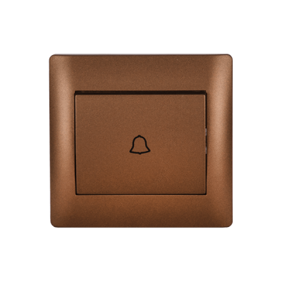 RHYME DOOR BELL SWITCH COFFEE METALLIC RHYME DOOR BELL SWITCH COFFEE METALLIC