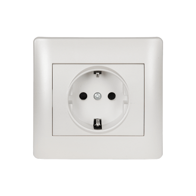 RHYME GERMAN TYPE SOCKET WHITE METALLIC