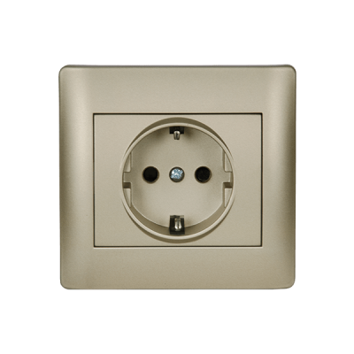 RHYME GERMAN TYPE SOCKET CHAMPAGNE METALLIC RHYME GERMAN TYPE SOCKET CHAMPAGNE METALLIC