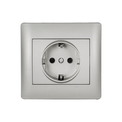 RHYME GERMAN TYPE SOCKET GREY METALLIC RHYME GERMAN TYPE SOCKET GREY METALLIC