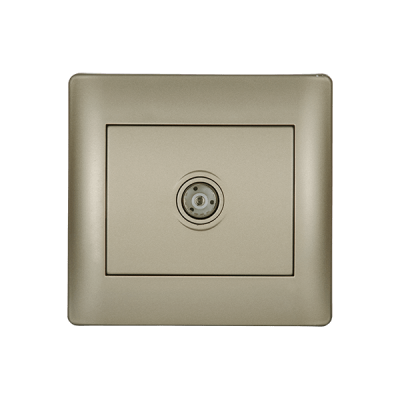 RHYME TV SOCKET CHAMPAGNE METALLIC RHYME TV SOCKET CHAMPAGNE METALLIC