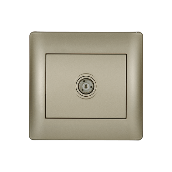 RHYME TV SOCKET CHAMPAGNE METALLIC