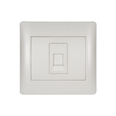 RHYME PHONE SOCKET WHITE METALLIC RHYME PHONE SOCKET WHITE METALLIC