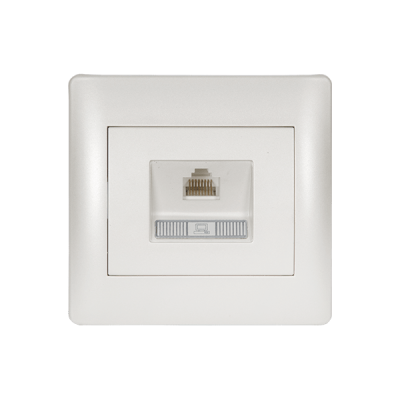 RHYME COMPUTER SOCKET WHITE METALLIC RHYME COMPUTER SOCKET WHITE METALLIC