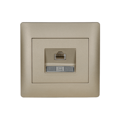 RHYME COMPUTER SOCKET CHAMPAGNE METALLIC RHYME COMPUTER SOCKET CHAMPAGNE METALLIC