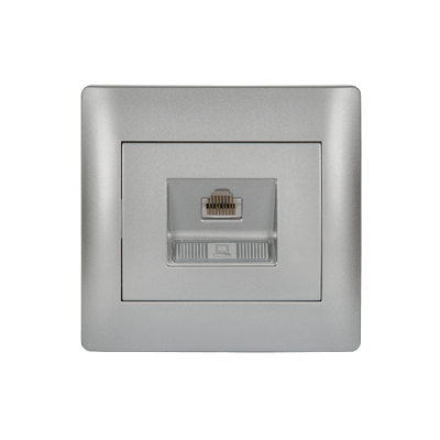 RHYME COMPUTER SOCKET GREY METALLIC