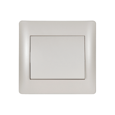 RHYME ONE BUTTON CROSS SWITCH WHITE METALLIC