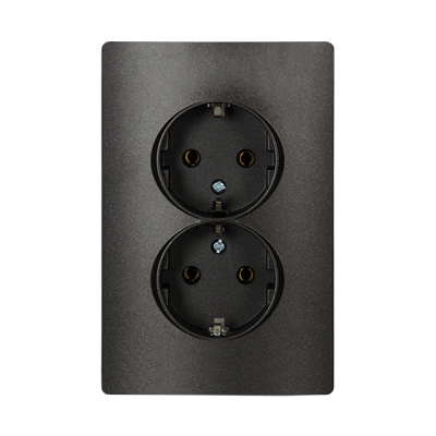 RHYME GERMAN TYPE SOCKET (DOUBLE) GRAPHITE METALLIC RHYME GERMAN TYPE SOCKET (DOUBLE) GRAPHITE METALLIC