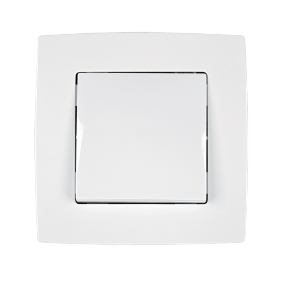 CITY ONE BUTTON TWO WAY SWITCH WHITE