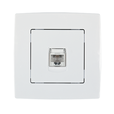 CITY COMPUTER SOCKET RJ45 CAT6E WHITE