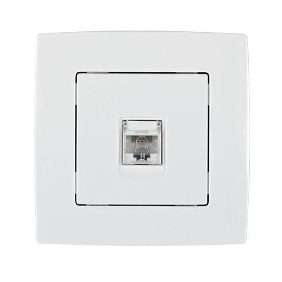 CITY COMPUTER SOCKET RJ45 CAT6E WHITE