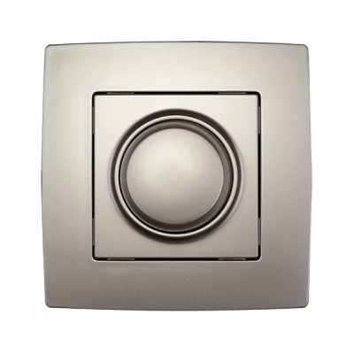 Διακόπτης Dimmer περιστροφικός 0–10V CITY, σαμπανί μεταλλικό Διακόπτης Dimmer περιστροφικός 0–10V CITY, σαμπανί μεταλλικό