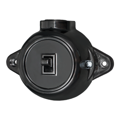 ANTIQUE ONE BUTTON TWO WAY SWITCH 10А 250V BLACK ANTIQUE ONE BUTTON TWO WAY SWITCH 10А 250V BLACK