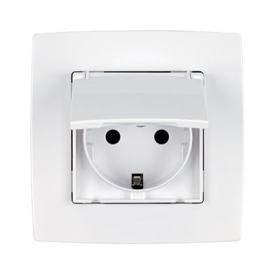 CITY GERMAN TYPE WATERPROOF SOCKET WITH SCREW WHITE CITY GERMAN TYPE WATERPROOF SOCKET WITH SCREW WHITE