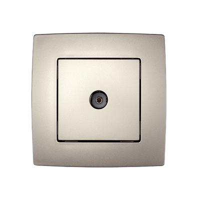 CITY TV SOCKET CHAMPAGNE METALLIC CITY TV SOCKET CHAMPAGNE METALLIC