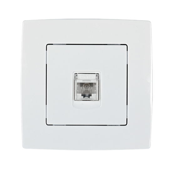 CITY PHONE SOCKET RJ11 WHITE