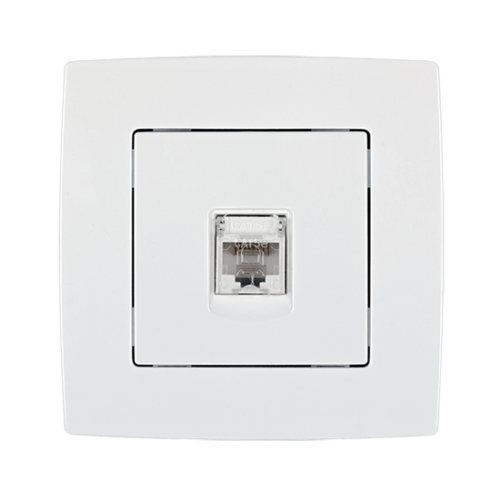 CITY COMPUTER SOCKET RJ45 CAT5E WHITE