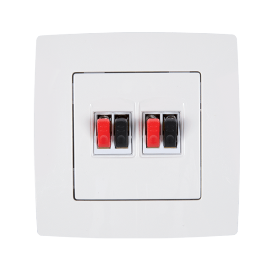 CITY DOUBLE AUDIO SOCKET WHITE