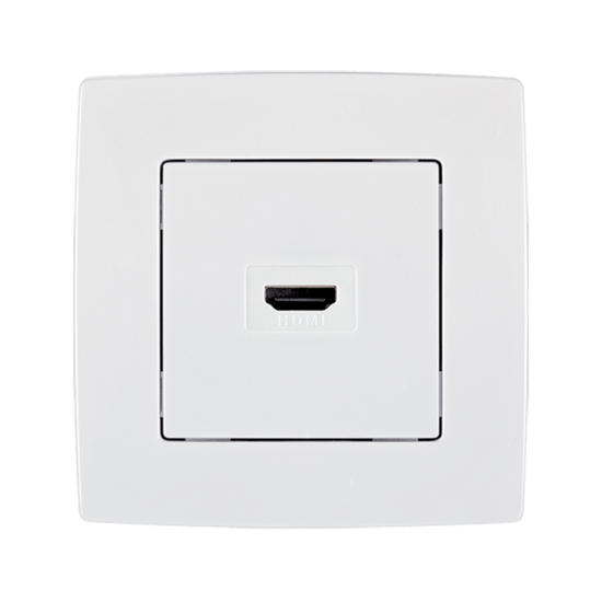 CITY HDMI SOCKET WHITE