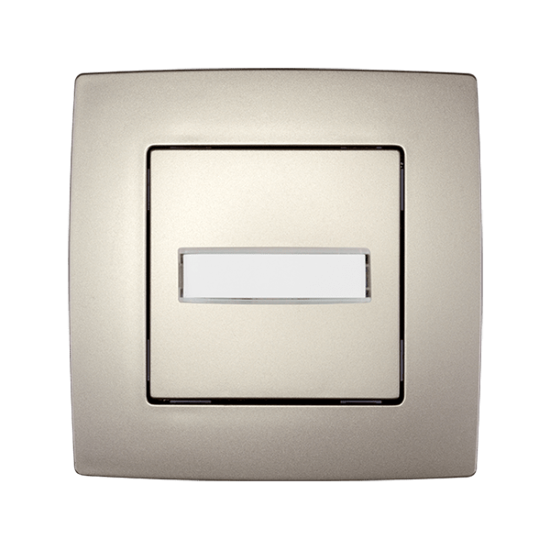 CITY DOOR BELL SWITCH WITH LIGHT CHAMPAGNE METALLIC