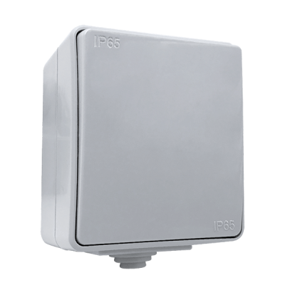 ONE GANG ONE WAY SWITCH IP65 GRAY ONE GANG ONE WAY SWITCH IP65 GRAY