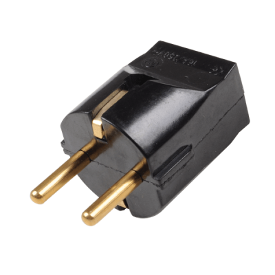 PLUG BAKELITE 16A BLACK