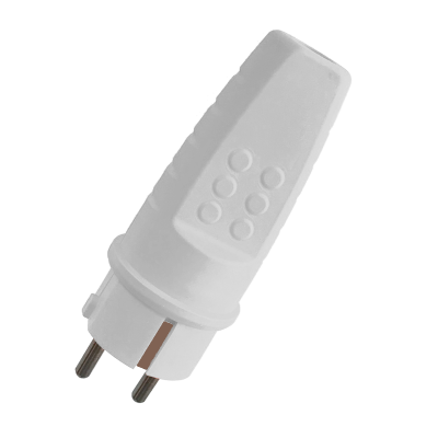 RUBBER SCHUKO PLUG 16A WHITE RUBBER SCHUKO PLUG 16A WHITE