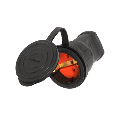  ΚΑΟΥΤΣΟΥΚΕ ΦΙΣ ΣΟΥΚΟ ΘΥΛΗΚΟ 16А 2Р+Е BLACK