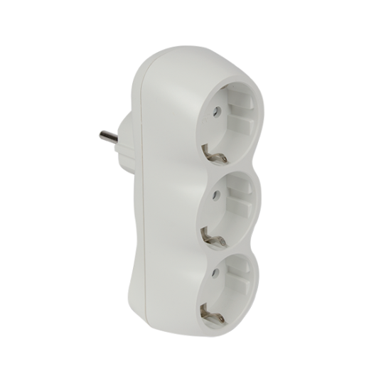 ADAPTOR TRIPLE 16А WHITE