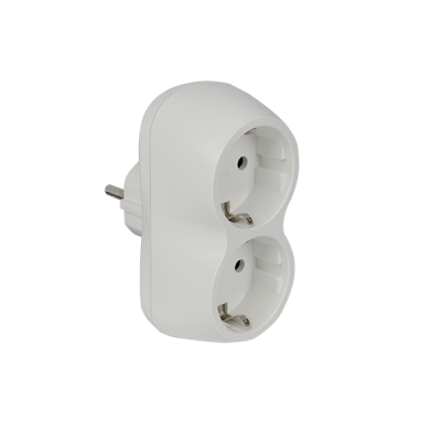 ADAPTOR DOUBLE 16А WHITE