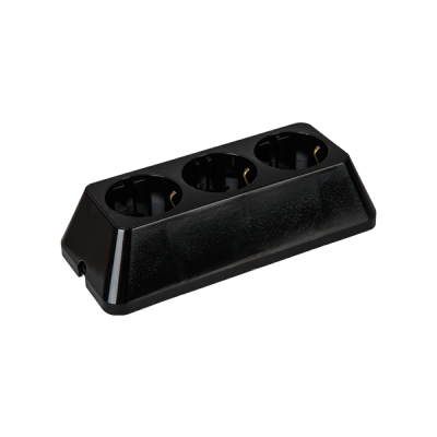 MULTISOCKET TRIPLE 16А BLACK MULTISOCKET TRIPLE 16А BLACK