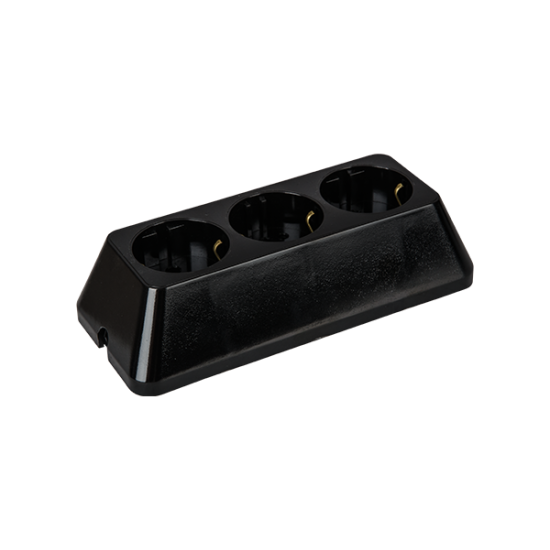 MULTISOCKET TRIPLE 16А BLACK