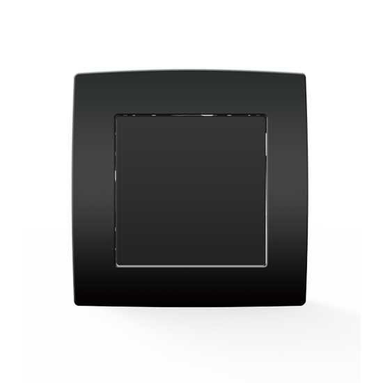 Μονός διακόπτης απλός CITY, ανθρακί