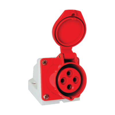 FIXED INDUSTRIAL SOCKET HT-114 16A IP44 3P+E 400V FIXED INDUSTRIAL SOCKET HT-114 16A IP44 3P+E 400V