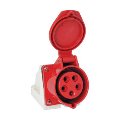 FIXED INDUSTRIAL SOCKET HT-135 63A IP44 3P+N+E 400V FIXED INDUSTRIAL SOCKET HT-135 63A IP44 3P+N+E 400V