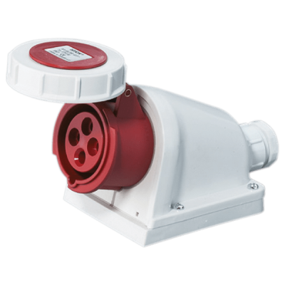 FIXED INDUSTRIAL SOCKET HTN-1341 63A IP67 3P+E 400V FIXED INDUSTRIAL SOCKET HTN-1341 63A IP67 3P+E 400V