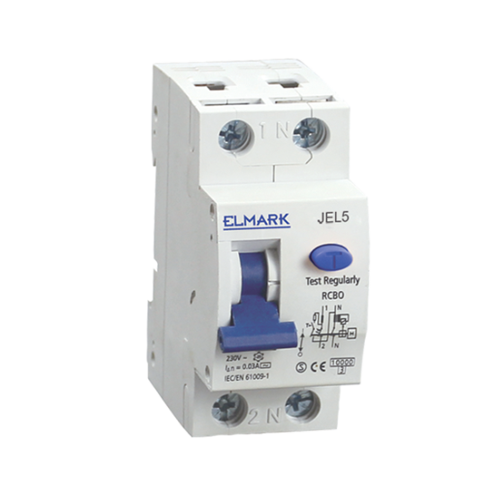 RESIDUAL CURRENT OPERATED CIRCUIT BREAKER JEL5 6kA 2P 10A/100mA