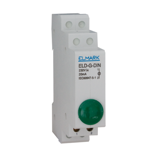 DIN-RAIL LAMP ELD- G- DIN 230V GREEN