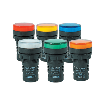 LED INDICATOR AD56D- 22- B- 110 BLUE 22mm 110V AC