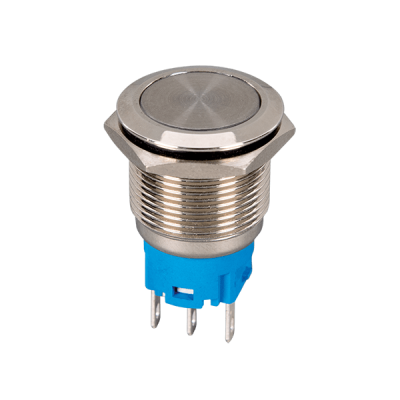 BUTTON ROUND MOMENTARY EL-2211F 1NO+1NC IP65