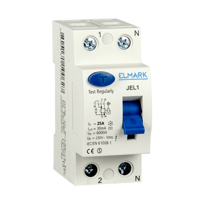 RESIDUAL CURRENT DEVICE JEL1 6kA 2P 25A/30mA RESIDUAL CURRENT DEVICE JEL1 6kA 2P 25A/30mA