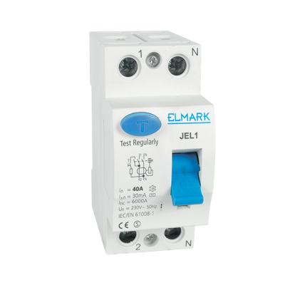 RESIDUAL CURRENT DEVICE JEL1 6kA 2P 63A/500mA RESIDUAL CURRENT DEVICE JEL1 6kA 2P 63A/500mA