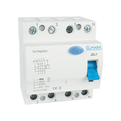 RESIDUAL CURRENT DEVICE JEL1 6kA 4P 10A/300mA RESIDUAL CURRENT DEVICE JEL1 6kA 4P 10A/300mA