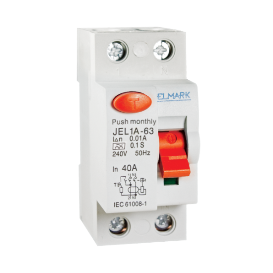 RESIDUAL CURRENT DEVICE JEL1A 6kA 2P 10A/30mA