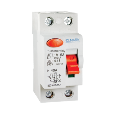 RESIDUAL CURRENT DEVICE JEL1A 6kA 2P 63A/300mA RESIDUAL CURRENT DEVICE JEL1A 6kA 2P 63A/300mA